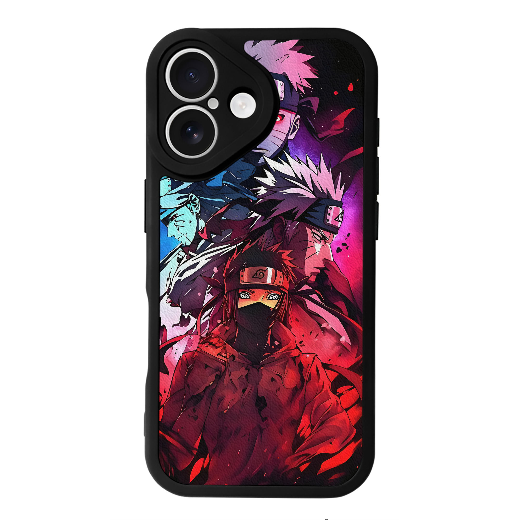 （画像用） NARUTO -ナルト- NARUTO -ナルト- 疾風伝 【iPhone 16シリーズ対応】シリコンスマホケース（レザー調） 材質：シリコン